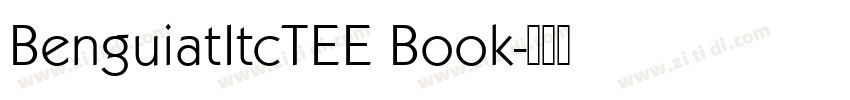 BenguiatItcTEE Book字体转换